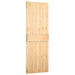 Ușă glisantă Natural și Alb 70 x 210 cm Lemn de Pin Solid - WALTI WALTI