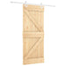 Ușă glisantă Natural și Alb 80 x 210 cm Lemn masiv de pin - WALTI WALTI