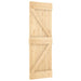 Ușă glisantă Natural și Alb 70 x 210 cm Lemn de Pin Solid - WALTI WALTI