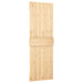 Ușă glisantă Natural și Alb 70 x 210 cm Lemn de Pin Solid - WALTI WALTI