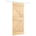 Ușă glisantă Natural și Alb 80 x 210 cm Lemn masiv de pin - WALTI WALTI