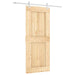 Ușă glisantă Natural și Alb 85 x 210 cm Lemn de Pin Solid - WALTI WALTI