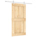 Ușă glisantă Natural și Alb 100 x 210 cm Lemn de Pin Solid - WALTI WALTI