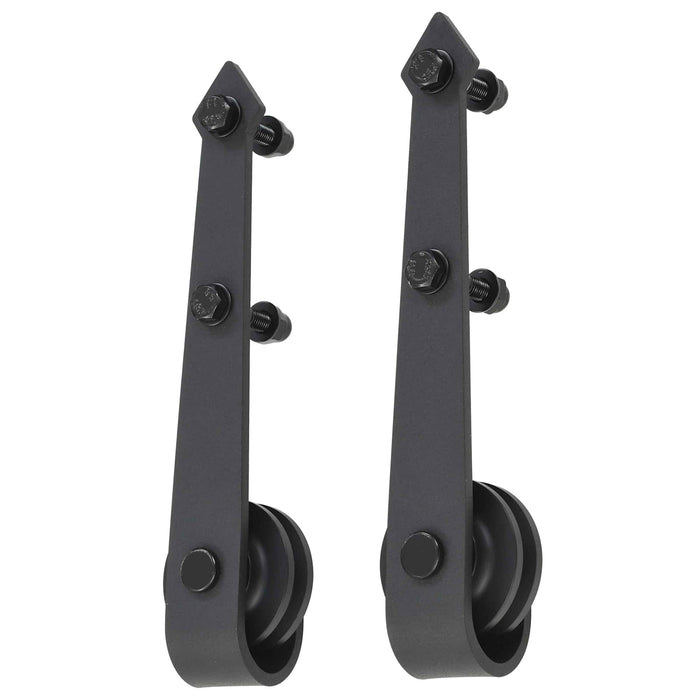 Ușă glisantă Natural și Negru 70 x 210 cm Lemn de Pin Solid WALTI