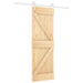 Ușă glisantă Natural și Alb 70 x 210 cm Lemn de Pin Solid - WALTI WALTI