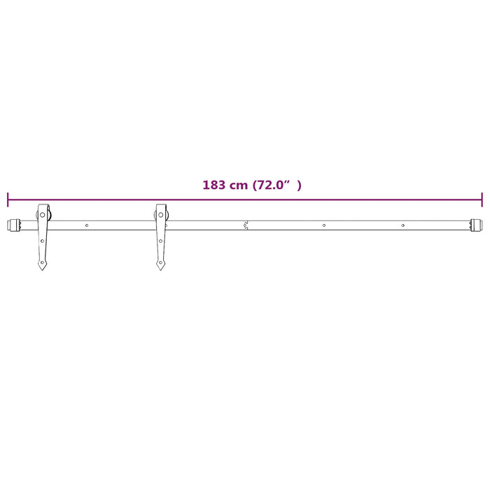 Ușă glisantă Natural și Alb 80 x 210 cm Lemn de Pin Solid - WALTI WALTI