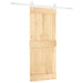Ușă glisantă Natural și Alb 85 x 210 cm Lemn de Pin Solid - WALTI WALTI