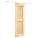 Ușă glisantă Natural și Alb 70 x 210 cm Lemn de Pin Solid - WALTI WALTI