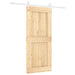 Ușă glisantă Natural și Alb 90 x 210 cm Lemn de Pin Solid - WALTI WALTI