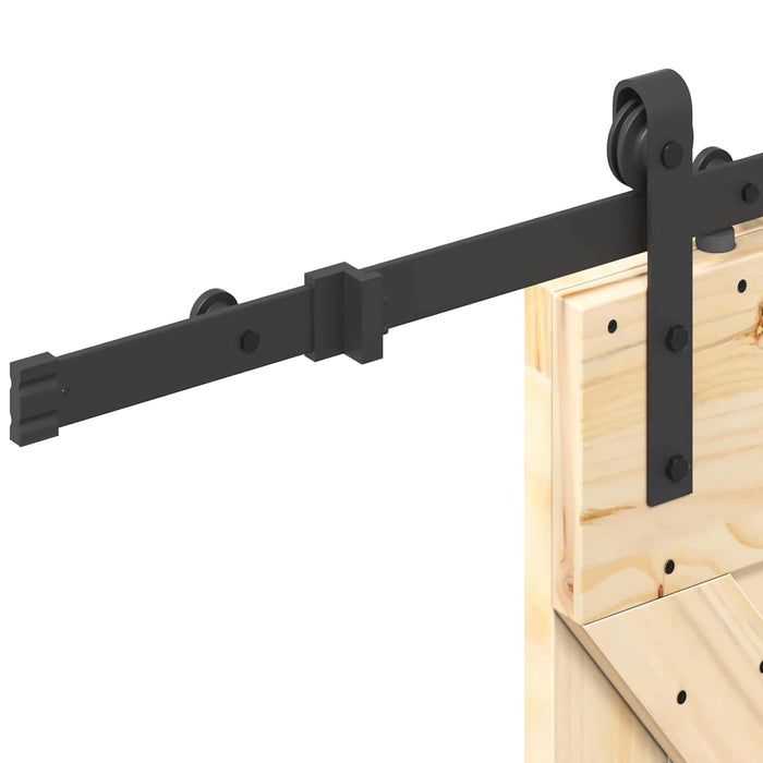 Ușă glisantă NARVIK Natural și Negru 70 x 210 cm (152,5 cm) - WALTI WALTI