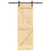 Ușă glisantă NARVIK Natural și Negru 70 x 210 cm (152,5 cm) - WALTI WALTI