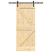 Ușă glisantă NARVIK Natural și Negru 85 x 210 cm (152,5 cm) - WALTI WALTI