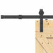 Ușă glisantă NARVIK Natural și Negru 85 x 210 cm (213,5 cm) - WALTI WALTI