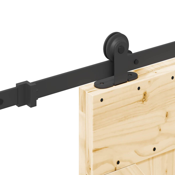 Ușă glisantă NARVIK Natural și Negru 70 x 210 cm (213,5 cm) - WALTI WALTI