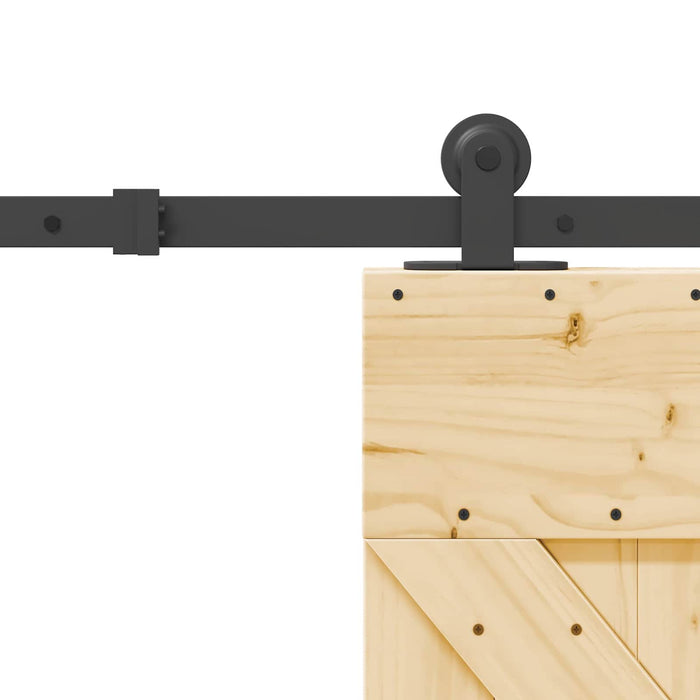 Ușă glisantă NARVIK Natural și Negru 70 x 210 cm (213,5 cm) - WALTI WALTI