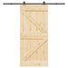 Ușă glisantă NARVIK Natural și Negru 95 x 210 cm (213,5 cm) - WALTI WALTI