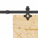 Ușă glisantă NARVIK Natural și Negru 70 x 210 cm (152,5 cm) - WALTI WALTI