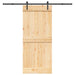 Ușă glisantă NARVIK Natural și Negru 90 x 210 cm (213,5 cm) - WALTI WALTI