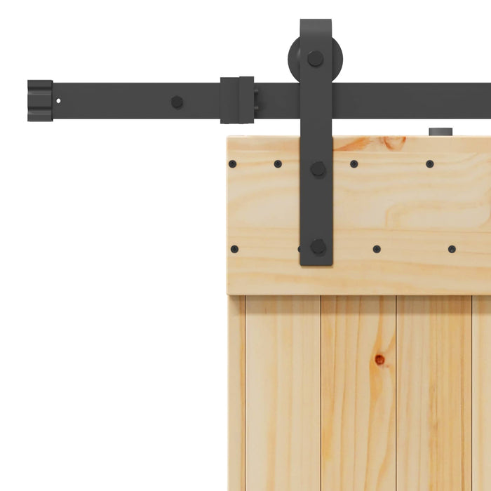 Ușă glisantă NARVIK Natural și Negru 100 x 210 cm (213,5 cm) WALTI