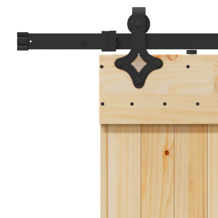 Ușă glisantă NARVIK Natural și Negru 80 x 210 cm (152,5 cm) WALTI