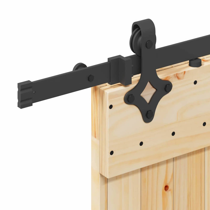 Ușă glisantă NARVIK Natural și Negru 85 x 210 cm (152,5 cm) WALTI