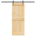 Ușă glisantă NARVIK Natural și Negru 80 x 210 cm (213,5 cm) - WALTI WALTI