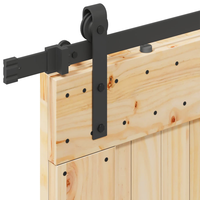 Ușă glisantă NARVIK Natural și Negru 80 x 210 cm (152,5 cm) WALTI