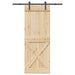 Ușă glisantă NARVIK Natural și Negru 85 x 210 cm (152,5 cm) - WALTI WALTI