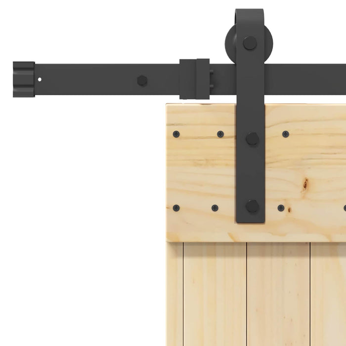 Ușă glisantă NARVIK Natural și Negru 70 x 210 cm (213,5 cm) WALTI