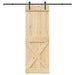 Ușă glisantă NARVIK Natural și Negru 80 x 210 cm (213,5 cm) - WALTI WALTI