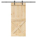 Ușă glisantă NARVIK Natural și Negru 100 x 210 cm (213,5 cm) - WALTI WALTI