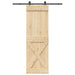 Ușă glisantă NARVIK Natural și Negru 70 x 210 cm (152,5 cm) - WALTI WALTI