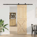 Ușă glisantă NARVIK Natural și Negru 70 x 210 cm (213,5 cm) - WALTI WALTI