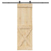 Ușă glisantă NARVIK Natural și Negru 70 x 210 cm (213,5 cm) - WALTI WALTI