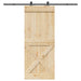 Ușă glisantă NARVIK Natural și Negru 95 x 210 cm (213,5 cm) - WALTI WALTI