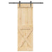 Ușă glisantă NARVIK Natural și Negru 70 x 210 cm (152,5 cm) - WALTI WALTI