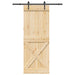 Ușă glisantă NARVIK Natural și Negru 85 x 210 cm (152,5 cm) - WALTI WALTI