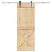 Ușă glisantă NARVIK Natural și Negru 85 x 210 cm (213,5 cm) - WALTI WALTI