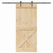 Ușă glisantă NARVIK Natural și Negru 100 x 210 cm (213,5 cm) - WALTI WALTI