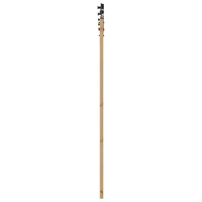 Ușă glisantă Natural și Negru 61 x 198,5 cm Lemn masiv de pin - WALTI WALTI