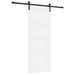 Ușă glisantă Alb și negru 83 x 202 cm Lemn masiv de pin - WALTI WALTI