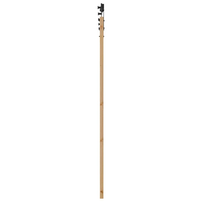Ușă glisantă Natural și Negru 86 x 198,5 cm Lemn masiv de pin - WALTI WALTI