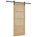 Ușă glisantă Natural și Negru 86 x 211 cm Lemn masiv de pin - WALTI WALTI