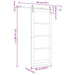 Ușă glisantă Natural și Negru 86 x 211 cm Lemn masiv de pin - WALTI WALTI