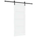 Ușă glisantă Alb și negru 83 x 202 cm Lemn masiv de pin - WALTI WALTI
