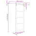 Ușă glisantă Alb și negru 83 x 232 cm Lemn masiv de pin - WALTI WALTI