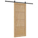 Ușă glisantă Natural și Negru 86 x 211 cm Lemn masiv de pin - WALTI WALTI