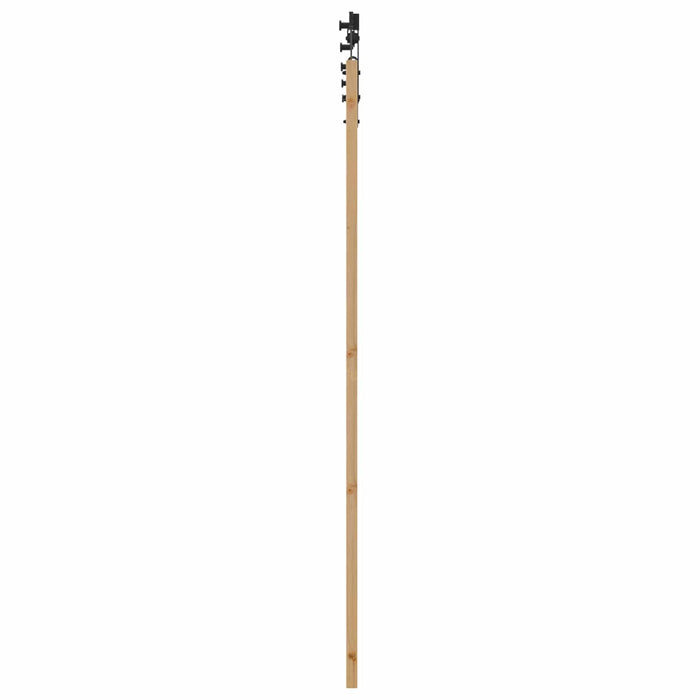 Ușă glisantă Natural și Negru 86 x 211 cm Lemn masiv de pin - WALTI WALTI