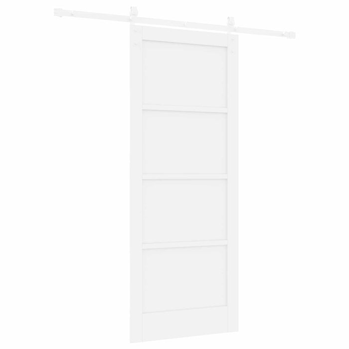 Ușă glisantă Alb 83 x 202 cm Lemn masiv de pin - WALTI WALTI