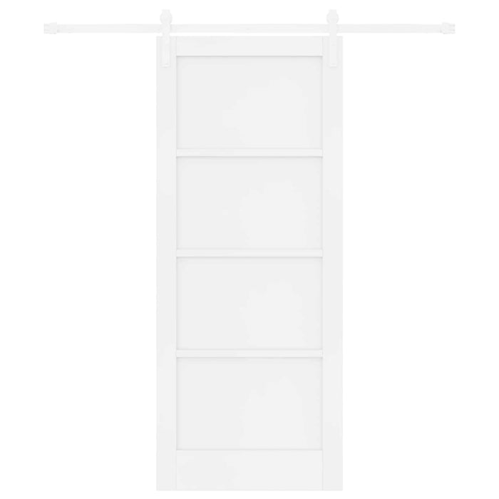 Ușă glisantă Alb 83 x 202 cm Lemn masiv de pin - WALTI WALTI